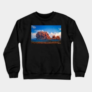 Red Mountain by the Sea Crewneck Sweatshirt